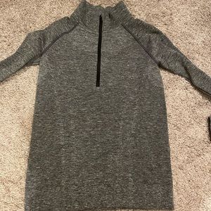 Ivivva long sleeve gray half zip shirt size 12
